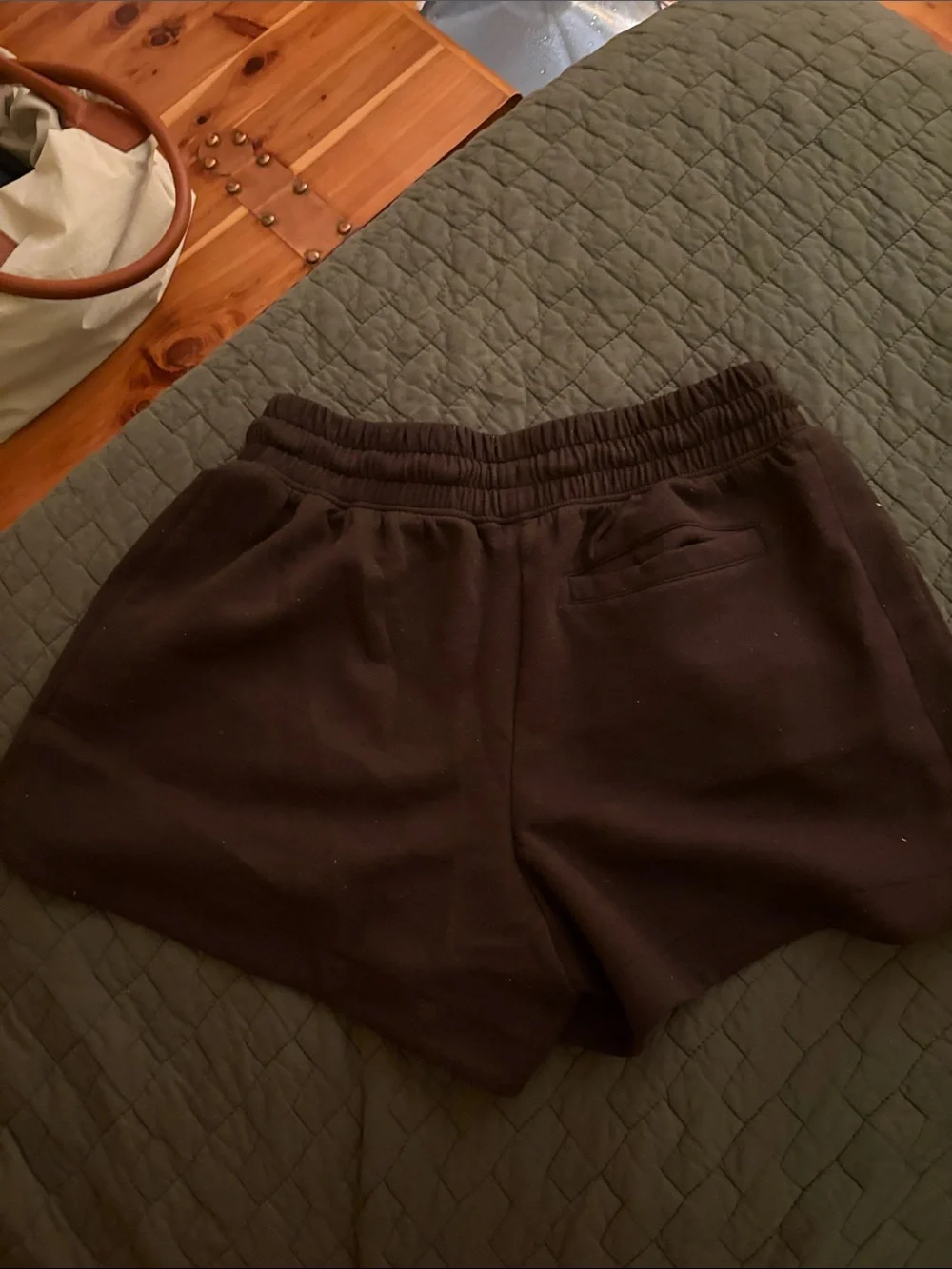 Women's Black Drawstring Lounge Shorts